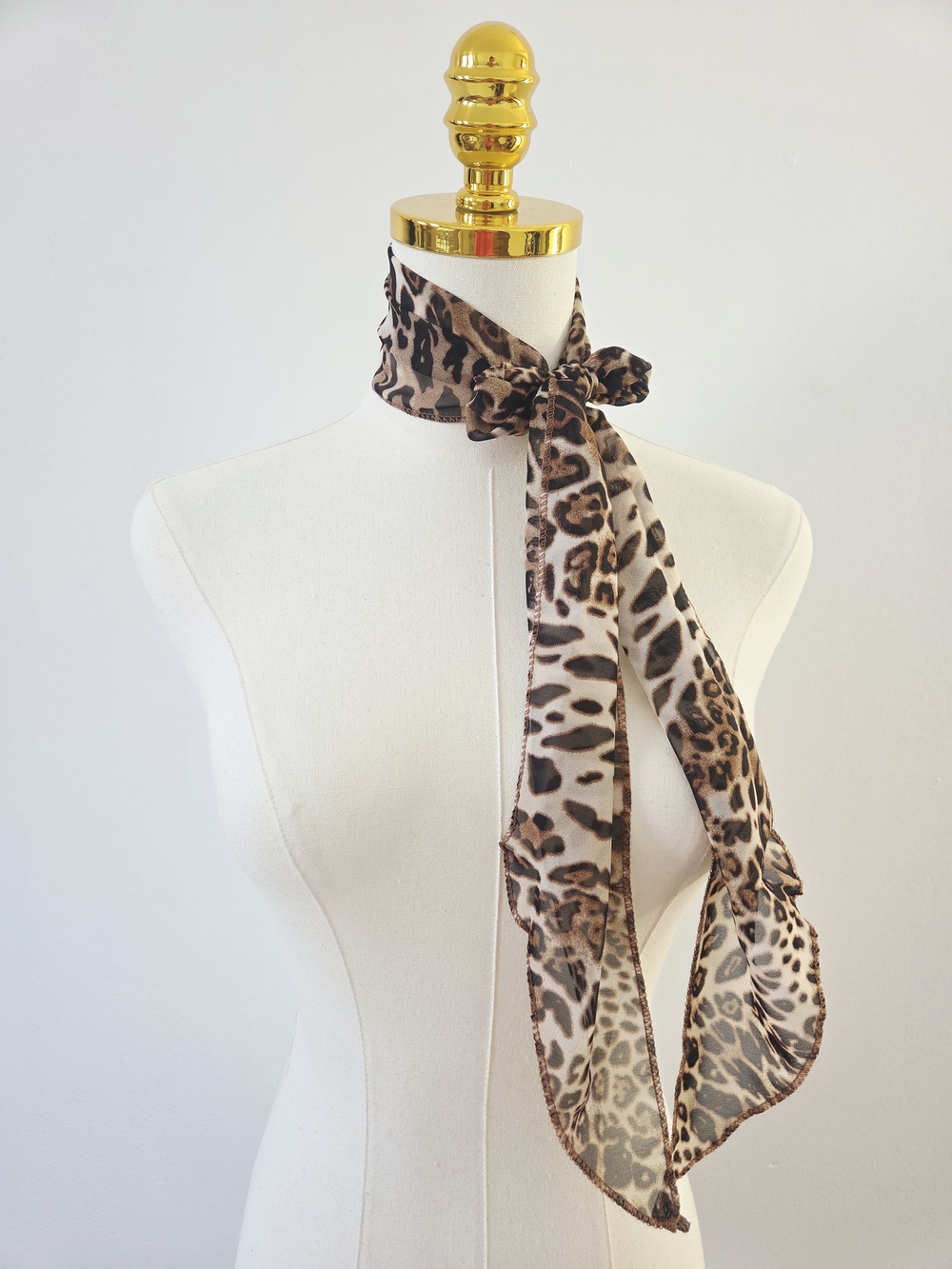 Leopard Print Scarf - Picture 6 of 6